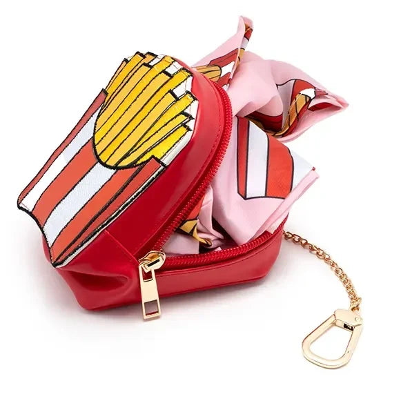 2-in-1 Bag Charm & Reusable Shopper Bag - French Fries