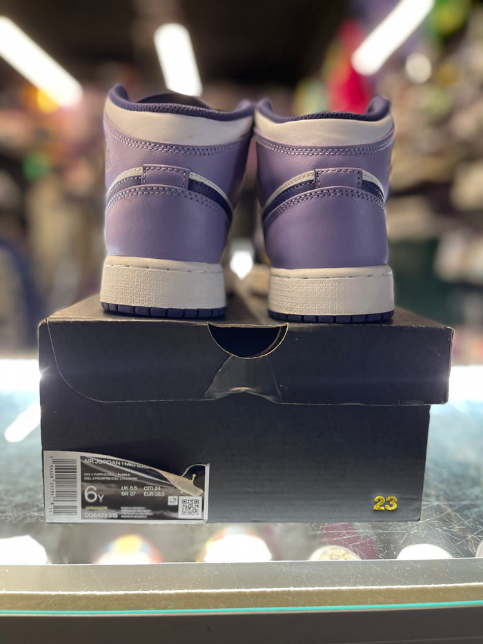 2023 Air Jordan 1 Mid "Sky J Purple" (GS)