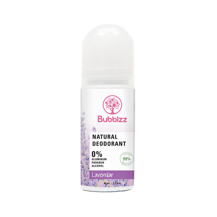 ببلز رول اون طبيعي 80مل لافندر - Bubblzz Natural Roll-On Deodorant 80 ml - Lavender