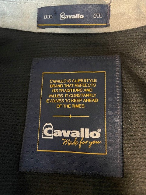 Cavallo Estoril Show Jacket. Navy/Grey with Alcantara Collar. excellent condition size 38in chest