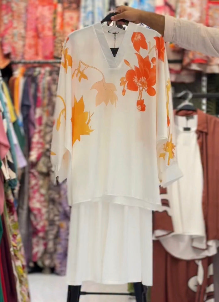 CH 6014 - Petal Soft 2-Piece Dress | Saimwear