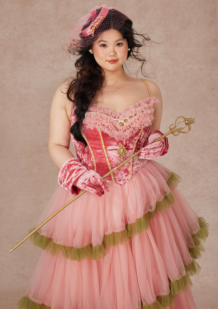 Curve&Plus Grape Grinda Corset Dress (Long)