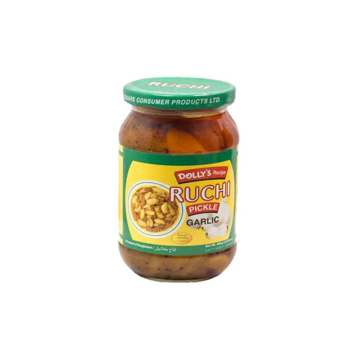 dolly's recipe ruchi pickle - garlic