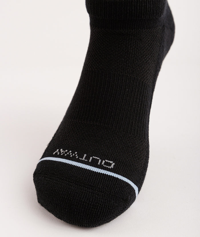 Flagship Black Supima Cotton Ankle Socks