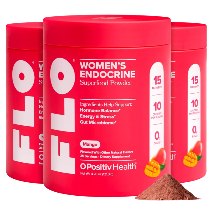 FLO - Mango Endocrine Superfood Powder - 3 Bottle Subscription