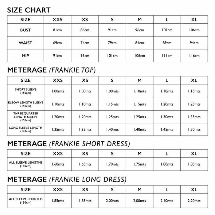 Tessuti Dresses Frankie Top & Dress Sewing Pattern, Tessuti 14761
