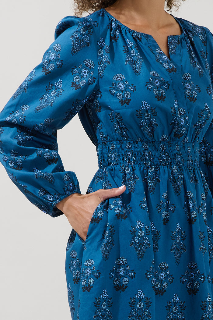 Girna Long Sleeve Mini Dress Gardena Floral