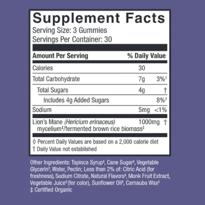 Host Defense® Lion’s Mane Gummies