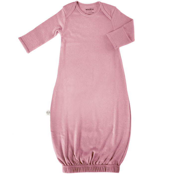 Imperfect Baby Gown, Merino Wool, 0-6 Months, Blush