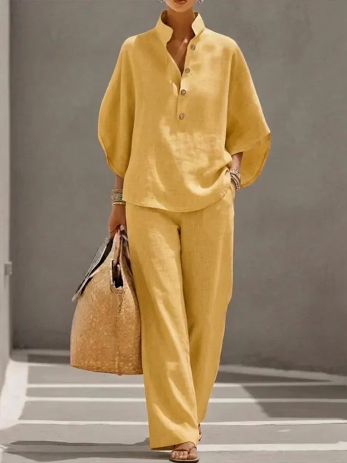 Maribel | Batwing Wide-Leg Set