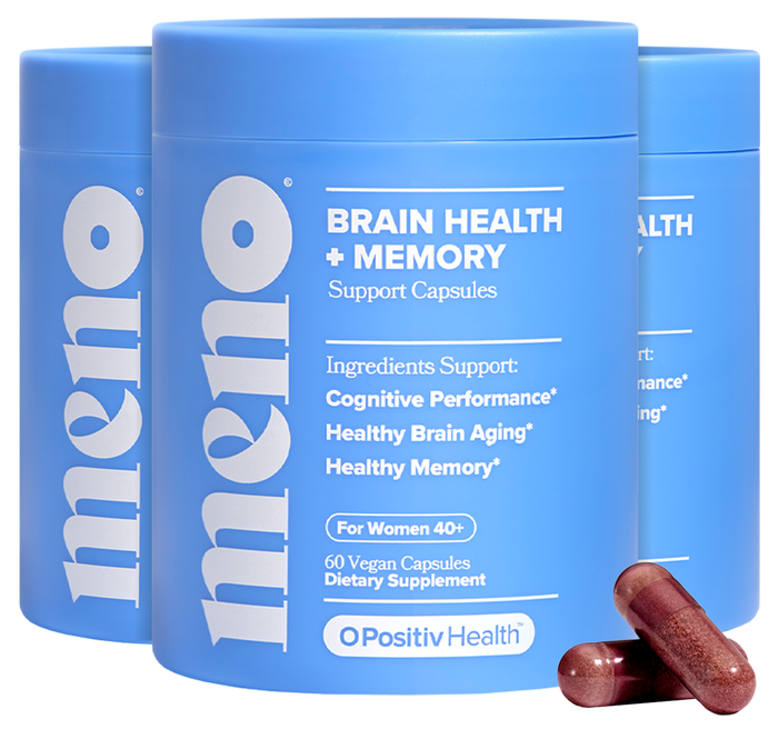 MENO - Brain Health & Memory Support Capsules - 3 Bottle Subscription