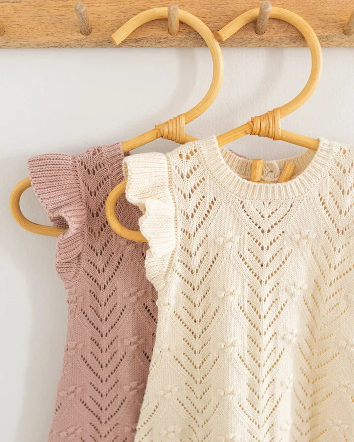 Mira Knit Romper - Mauve
