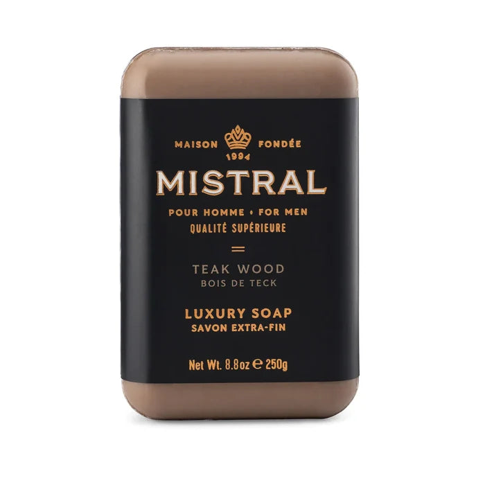 Mistral Teak Wood Men's Bar Soap