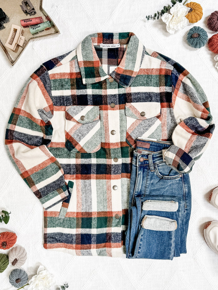 Norah Shacket - Harvest Plaid by Michelle Mae