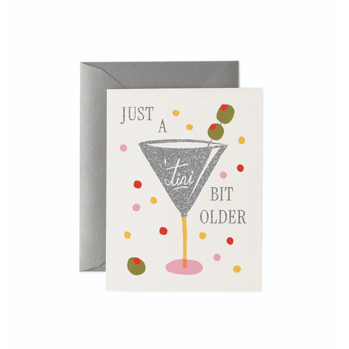 Rifle Paper Card Just a 'Tini Bit Older Birthday Greeting