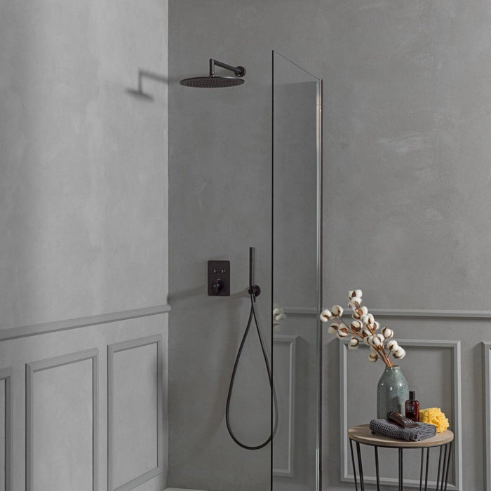 RONDO Shower Head Arm 40cm - Black Shower Parts Noken by Porcelanosa