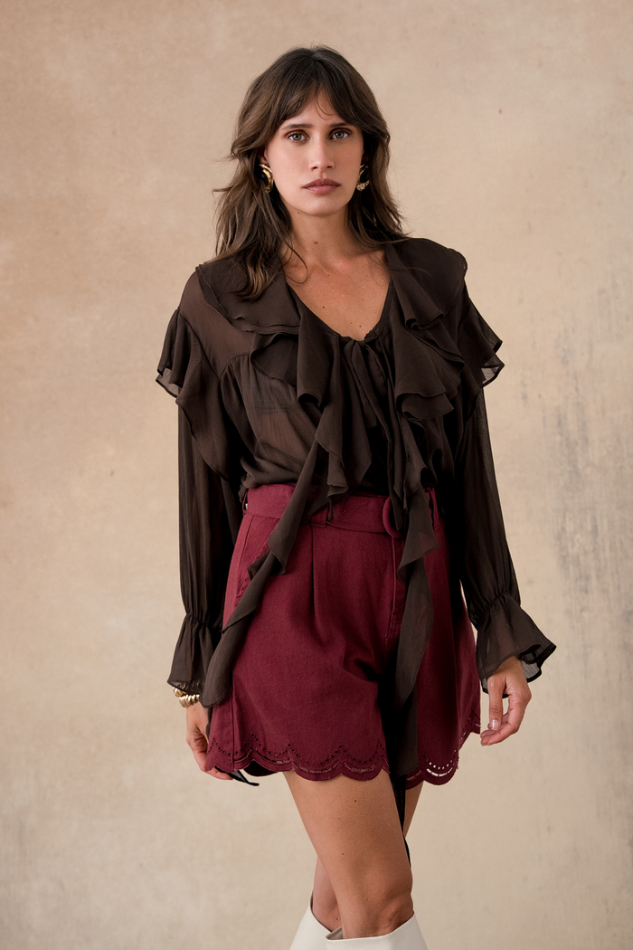 Short Mélina-Bordeaux