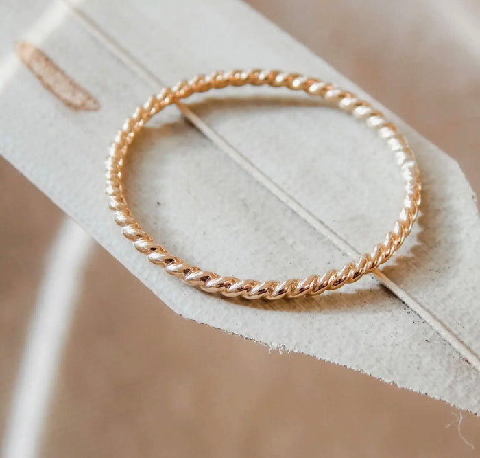 Twisted Stacking Ring | Waterproof