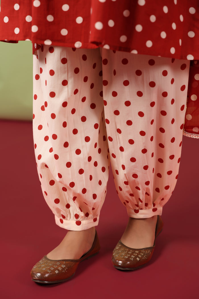 Women's Cotton Printed Straight Kurta Set with Dupatta