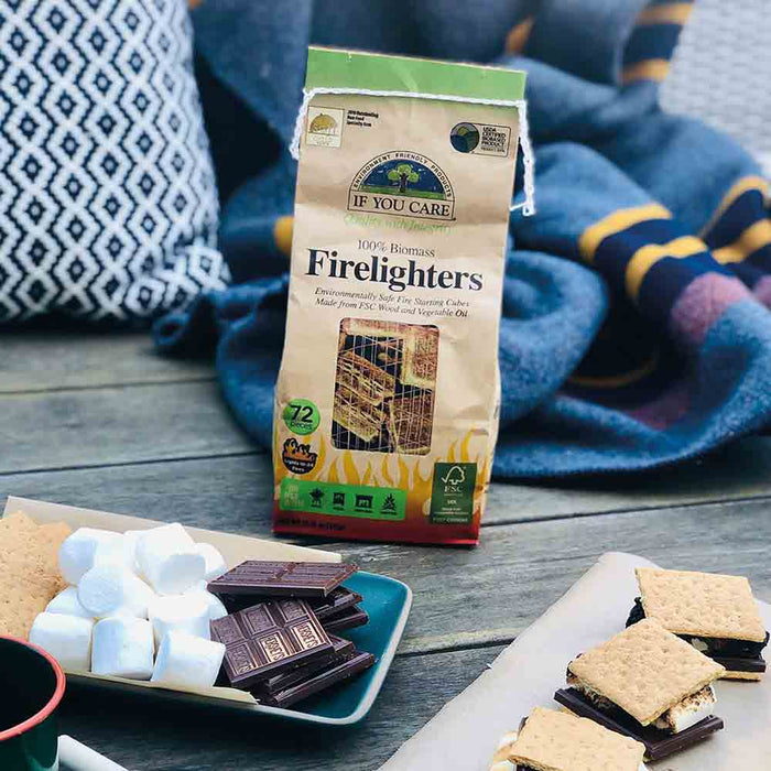 100% Biomass Firelighters - 72 Piece Bag