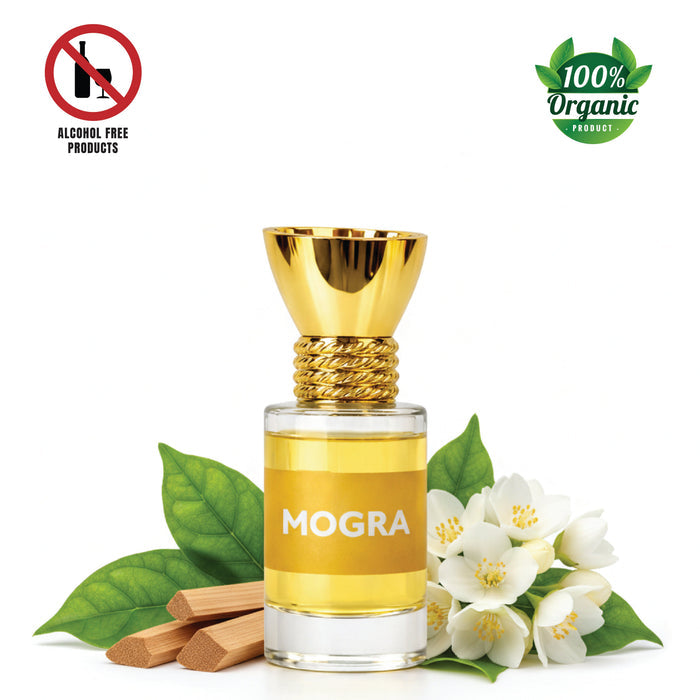 Bottle of 6ml 100% Organic Luxury Mogra Attar