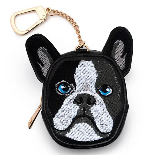 2-in-1 Bag Charm & Reusable Shopper Bag - Boston Terrier