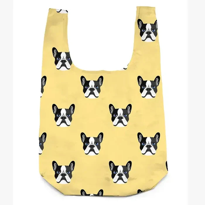 2-in-1 Bag Charm & Reusable Shopper Bag - Boston Terrier