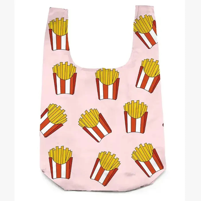 2-in-1 Bag Charm & Reusable Shopper Bag - French Fries