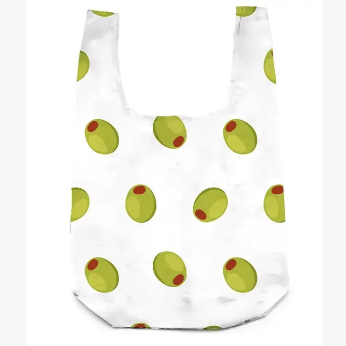 2-in-1 Bag Charm & Reusable Shopper Bag - Green Olive