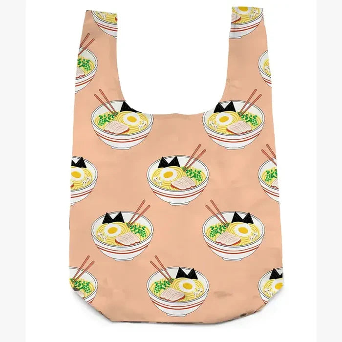 2-in-1 Bag Charm & Reusable Shopper Bag - Ramen Noodles