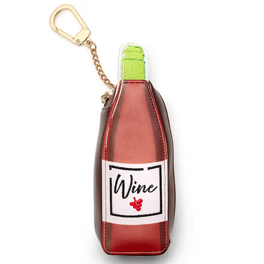 2-in-1 Bag Charm & Reusable Shopper Bag - "Wine" Bottle