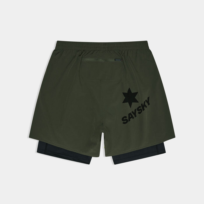 Saysky 2 in 1 Pace Shorts 5'' Green 301 SM40002