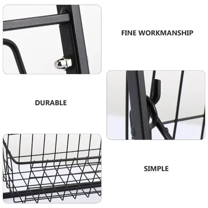 2-Tier Iron Storage Basket