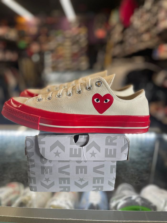 2022 Converse Chuck Taylor All Star 70 Ox "Comme Des Garcons Play Egret Red Mid Sole"