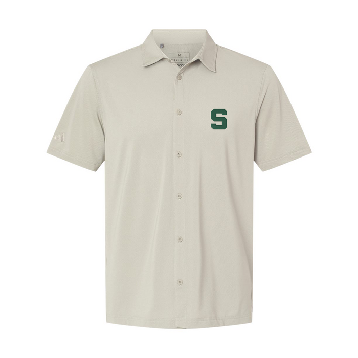 Adidas Button Down Short Sleeve Shirt A595