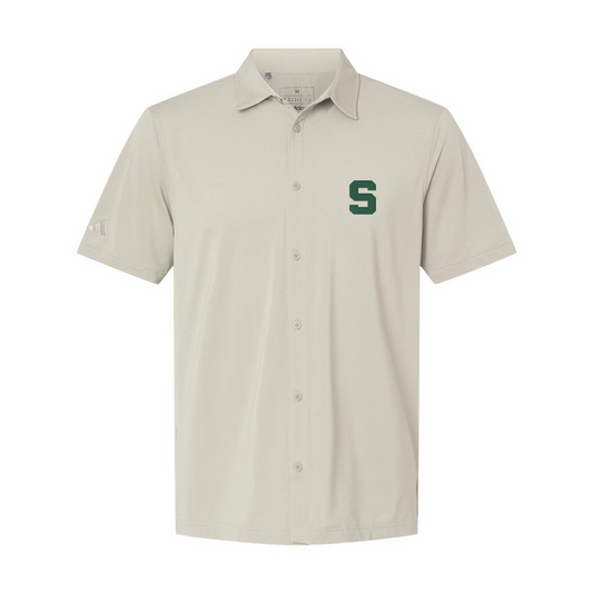 Adidas Button Down Short Sleeve Shirt A595