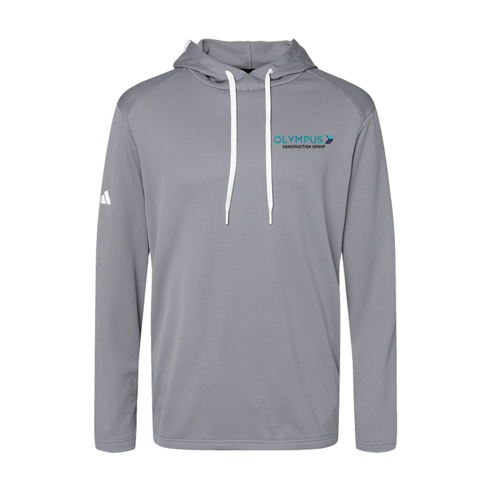 Adidas Textured Mixed Media Hooded Sweatshirt A530