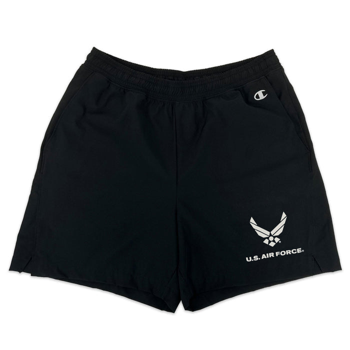 Air Force Wings Champion Men's Woven 5" Short (Black)