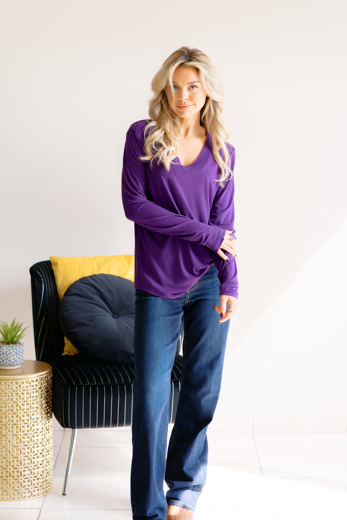 Amethyst Allure Long Sleeve Top