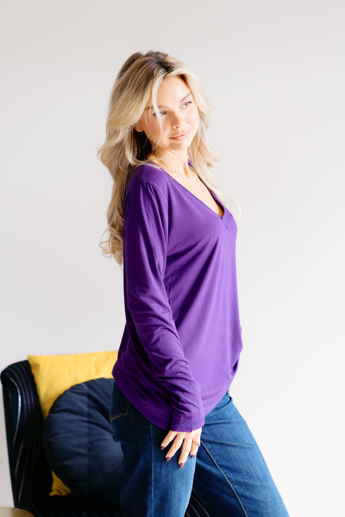 Amethyst Allure Long Sleeve Top