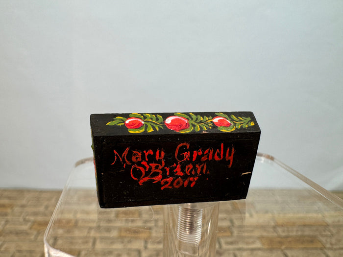 Artisan Mary Grady O'Brien 2017 Painted Cutlery Box