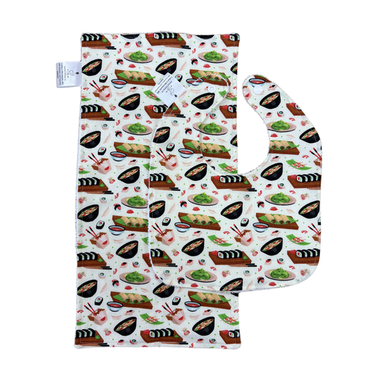 Baby Burp Cloth and Bib Gift Set