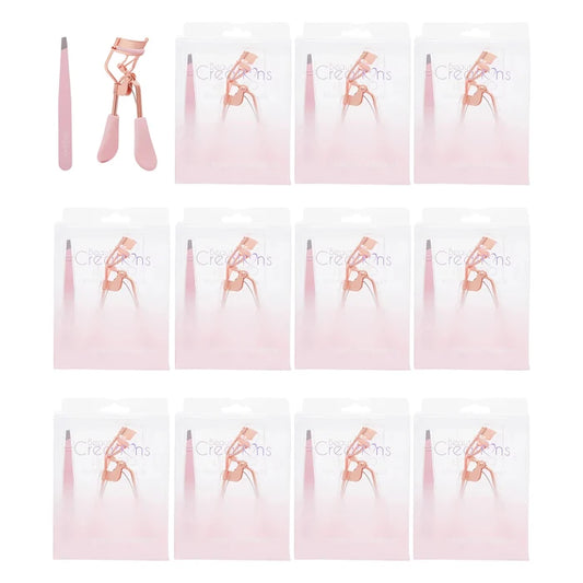 Beauty Creations Eyelash Curler & Tweezer (12pk)