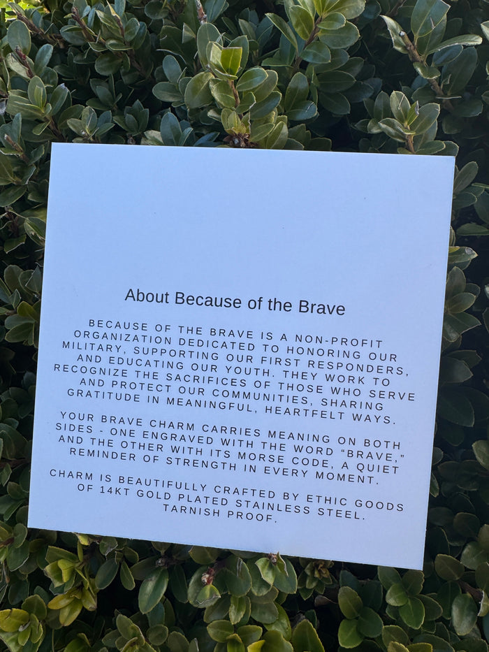 Because of the Brave Giveback Necklace