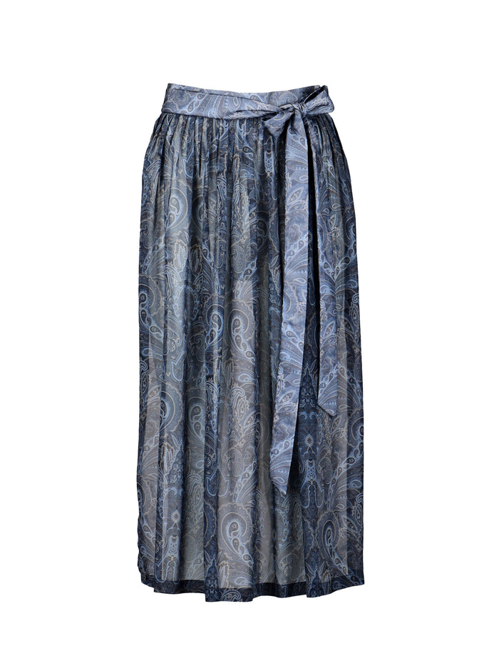Berwin Dirndl Apron, Navy — 67cm