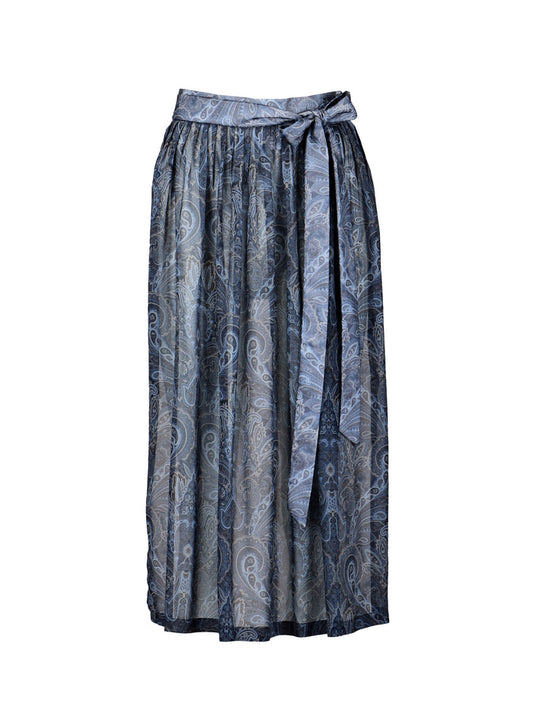 Berwin Dirndl Apron, Navy — 67cm