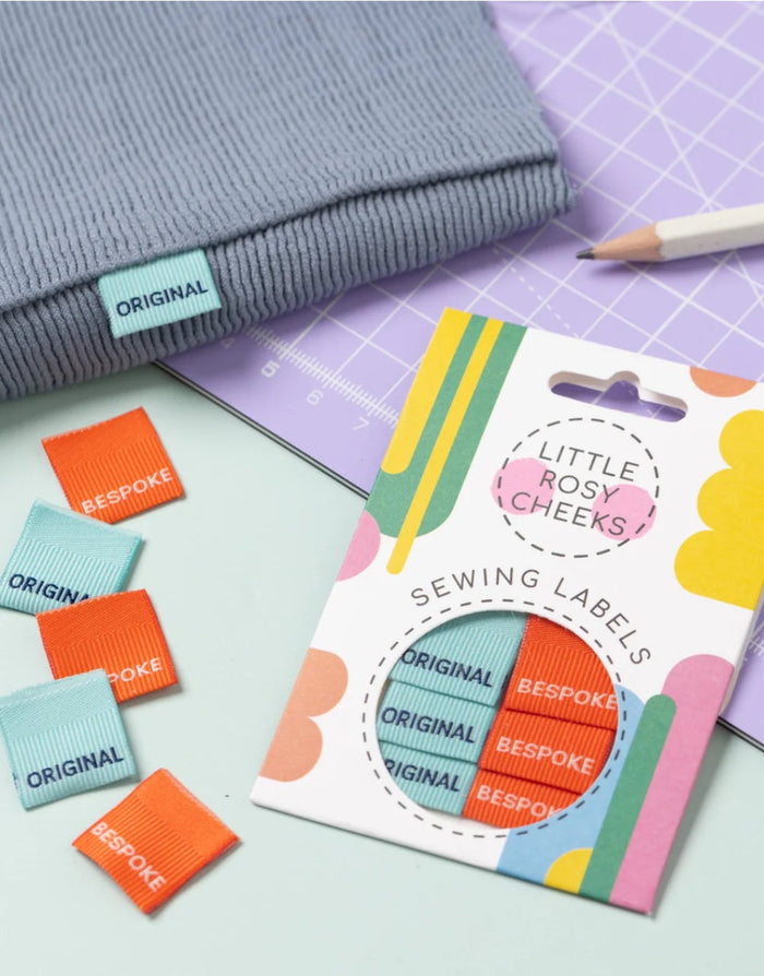 Bespoke/Original Woven Sewing Labels - Pack of 6 - Little Rosy Cheeks