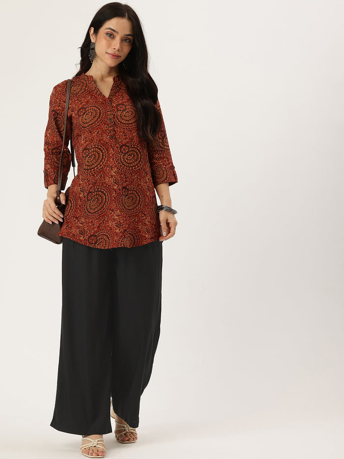 Black Ethnic Palazzos,  Palazzo, Solid Palazzo, Plain Palazzo, Black Palazzo
