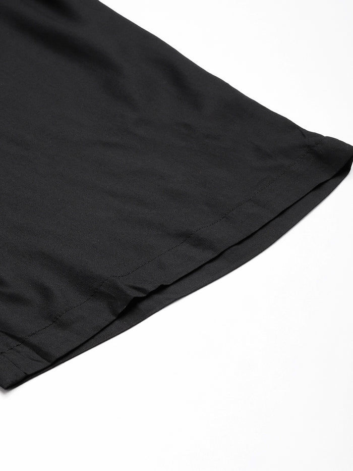 Black Ethnic Palazzos,  Palazzo, Solid Palazzo, Plain Palazzo, Black Palazzo