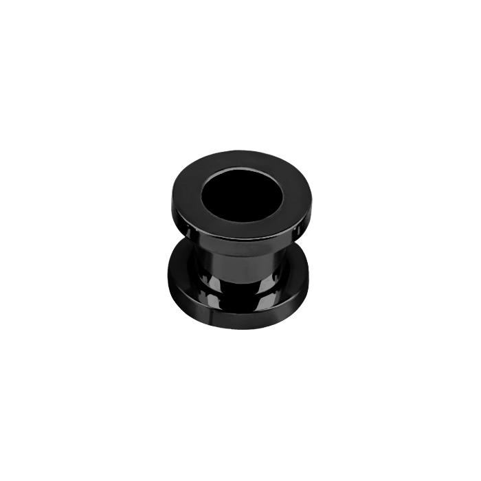 PVD Plated Surgical Steel Screw Tunnel Black 10mm / Black Stretchers